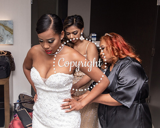 Cloud 9 Wedding Pre Ceremony in Reunion Tower in Downtown Dallas