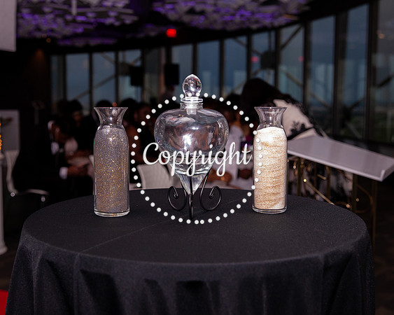 Cloud 9 Wedding Pre Ceremony in Reunion Tower in Downtown Dallas