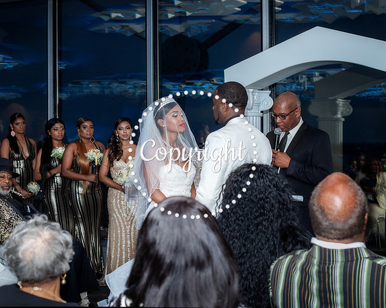 Ceremony Wedding at Cloud 9 in Reunion Tower in Dallas