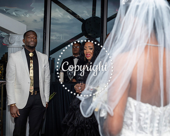 Ceremony Wedding at Cloud 9 in Reunion Tower in Dallas