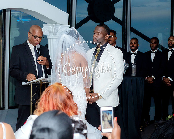 Ceremony Wedding at Cloud 9 in Reunion Tower in Dallas