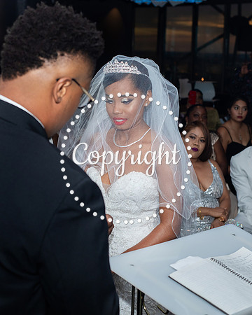 Ceremony Wedding at Cloud 9 in Reunion Tower in Dallas