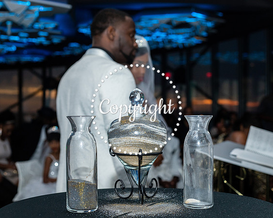 Ceremony Wedding at Cloud 9 in Reunion Tower in Dallas