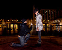Surprise Engagement Shoot at City Center at Oyster Point