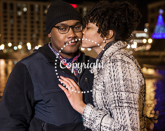Surprise Engagement Shoot at City Center at Oyster Point