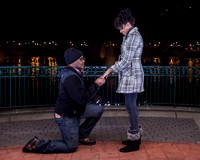 Surprise Engagement Shoot at City Center at Oyster Point