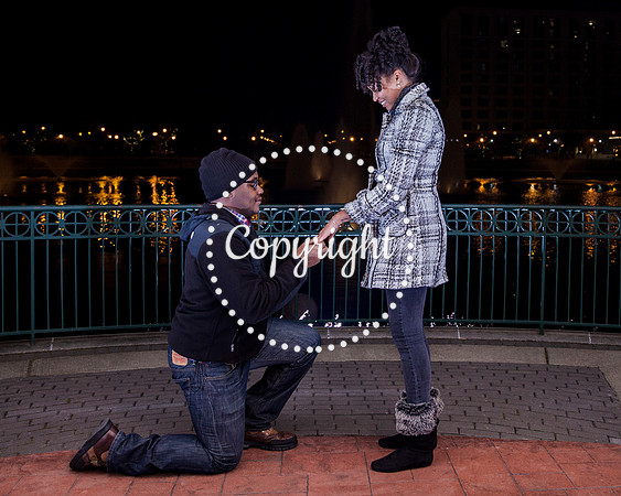 Surprise Engagement Shoot at City Center at Oyster Point