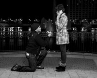 Surprise Engagement Shoot at City Center at Oyster Point