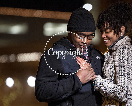 Surprise Engagement Shoot at City Center at Oyster Point