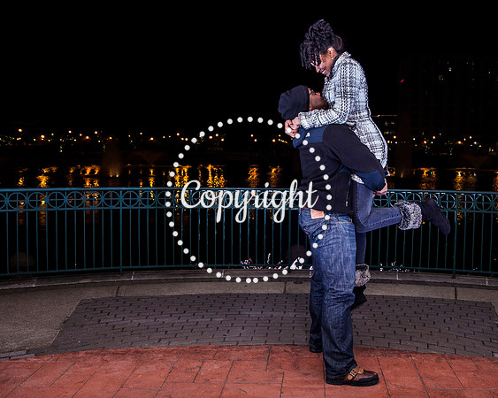 Surprise Engagement Shoot at City Center at Oyster Point