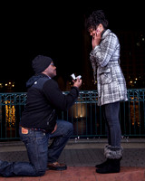 Surprise Engagement Shoot at City Center at Oyster Point