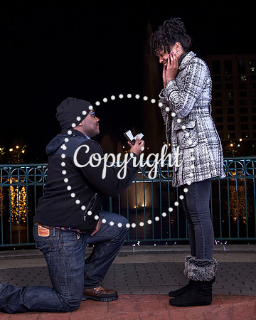 Surprise Engagement Shoot at City Center at Oyster Point