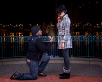 Surprise Engagement Shoot at City Center at Oyster Point