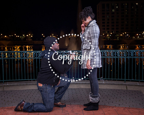 Surprise Engagement Shoot at City Center at Oyster Point