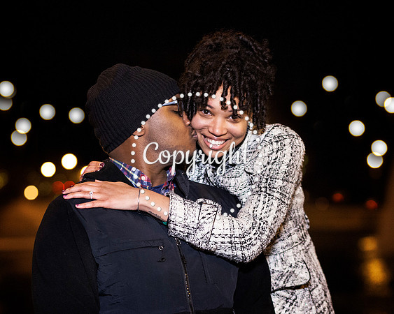 Surprise Engagement Shoot at City Center at Oyster Point
