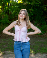 Zoe (Senior) at Getzendander Park in waxahachie