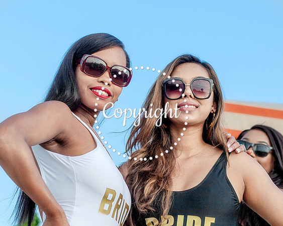 Bridal Party Swimsuit at Reunion Tower in Dallas
